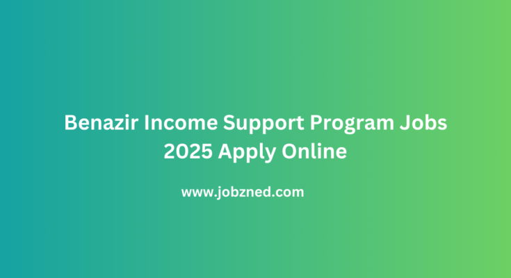 Benazir Income Support Program Jobs 2025 Apply Online