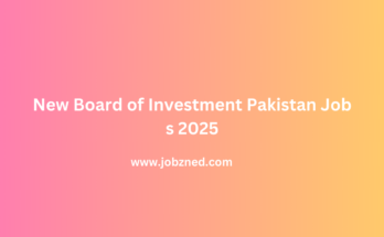 New Board of Investment Pakistan Jobs 2025